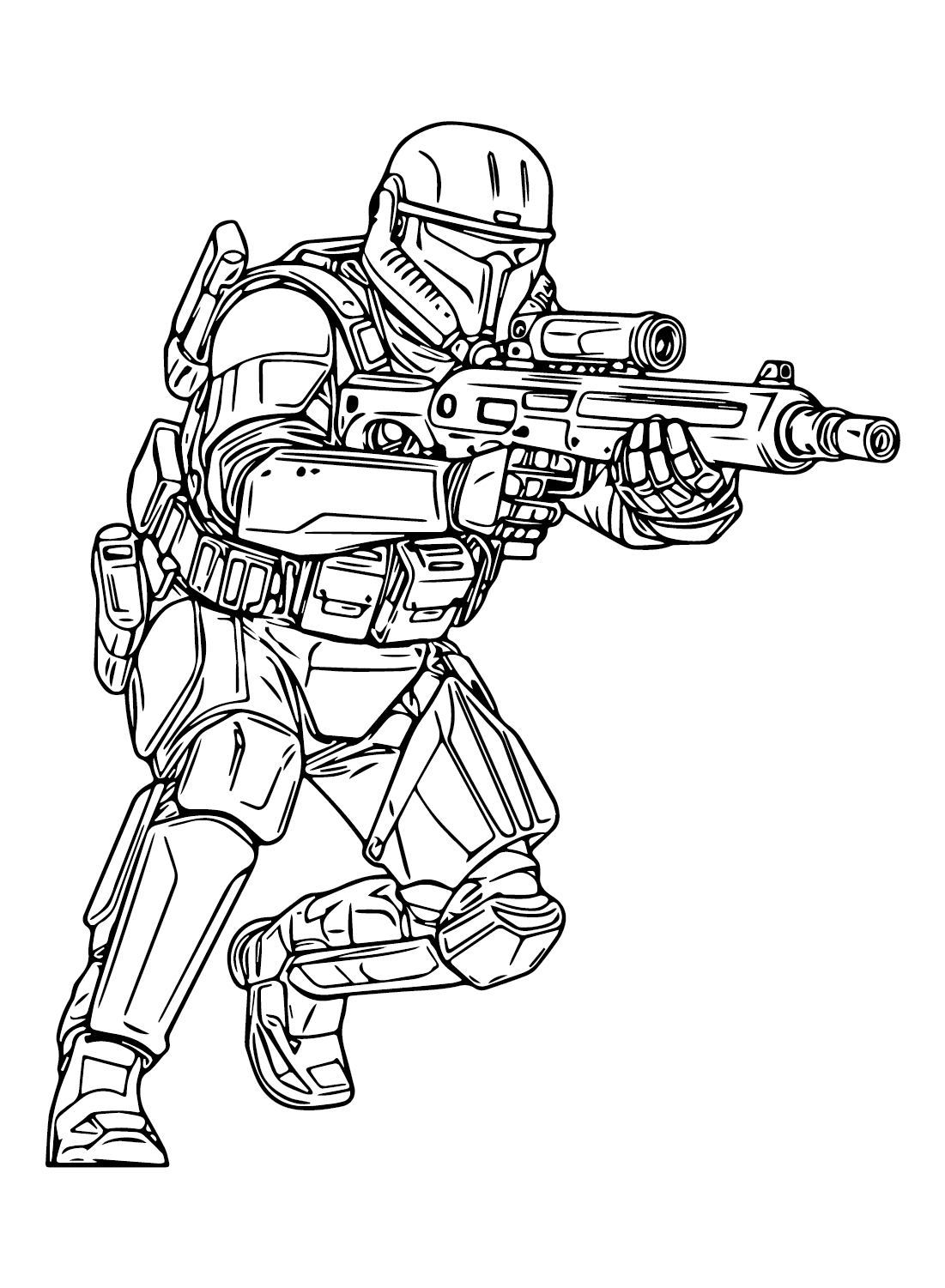 Shock Trooper Pictures Coloring Page