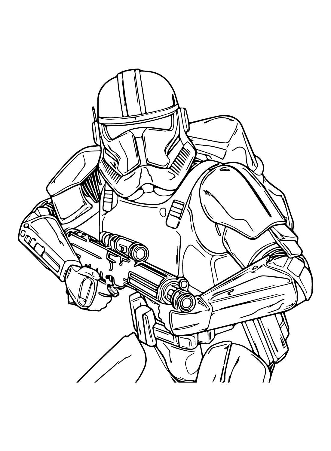 Shock Trooper color Sheets Coloring Page