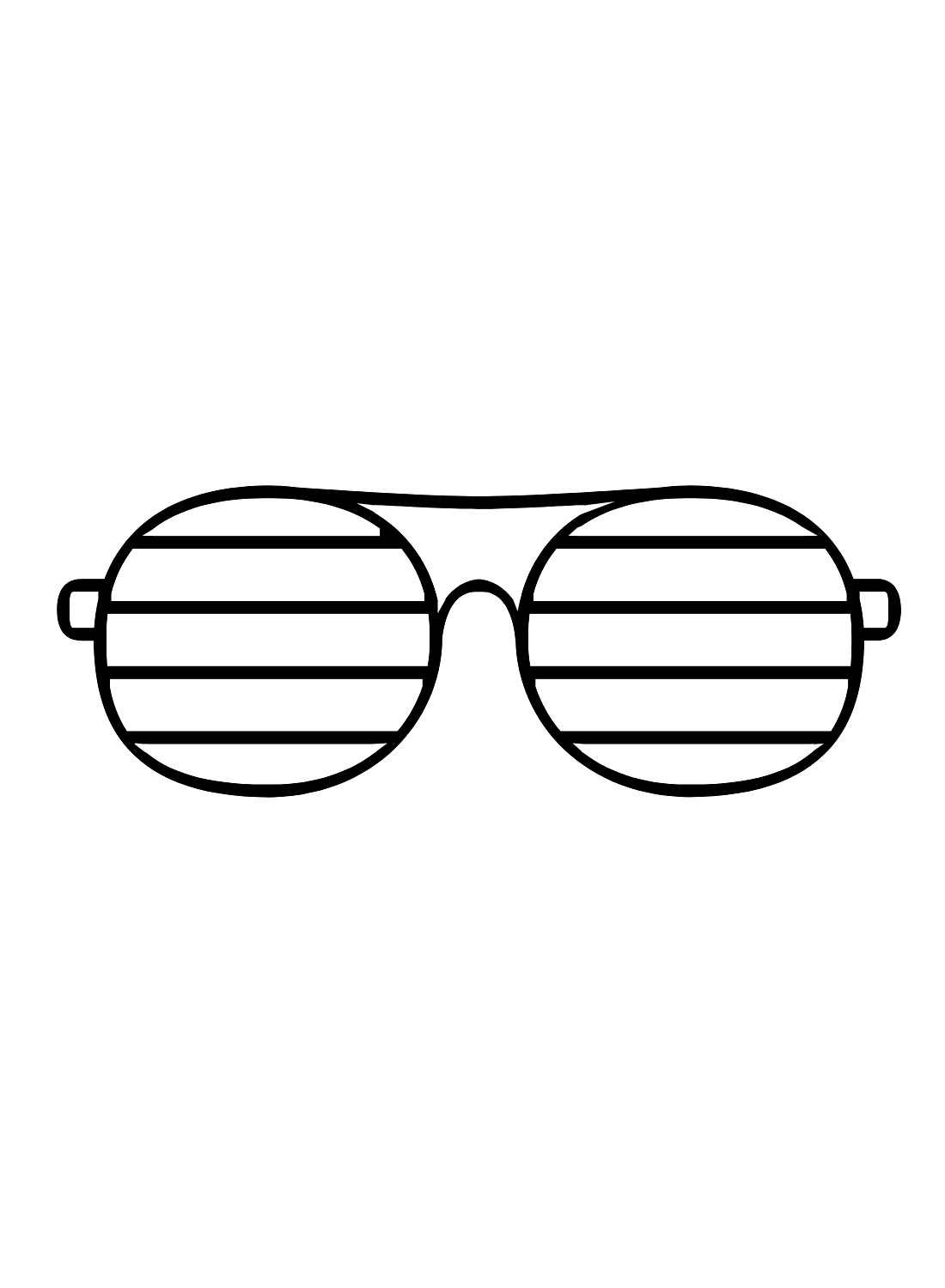 Shutter Sunglasses Coloring Page