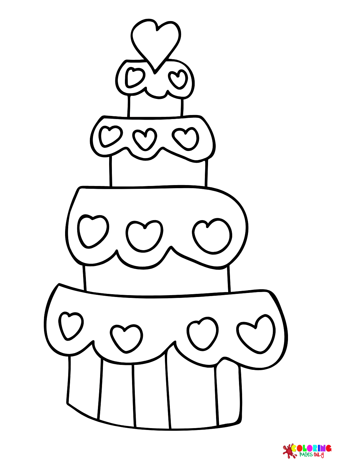 21 Wedding Cake Coloring Pages ColoringPagesOnly 21 Wedding Cake Coloring Pages ColoringPagesOnly