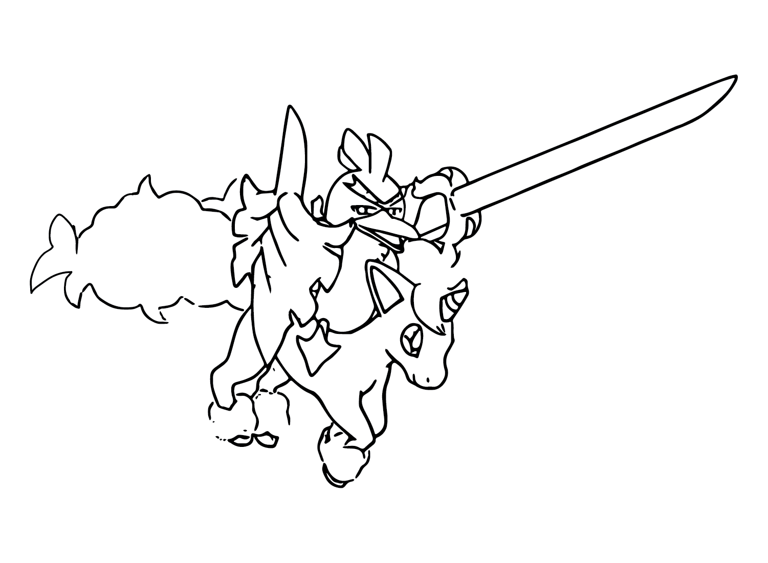 Sirfetch’d Cartoon Coloring Page
