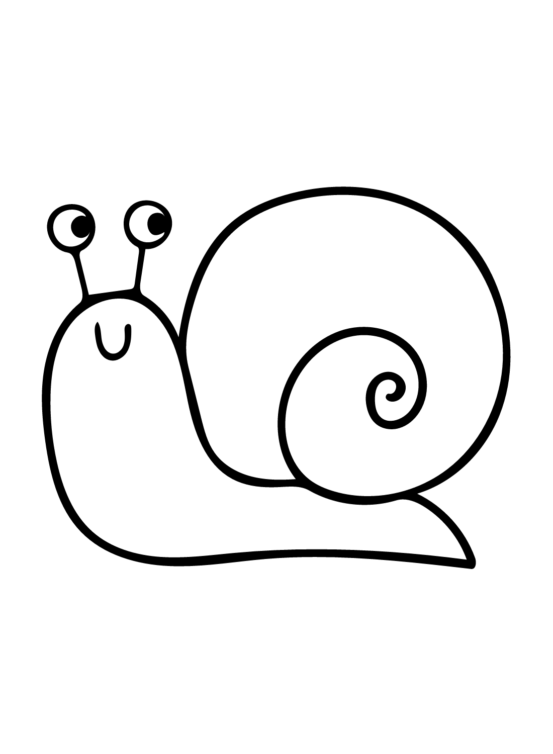Desenho de caracol de caracol