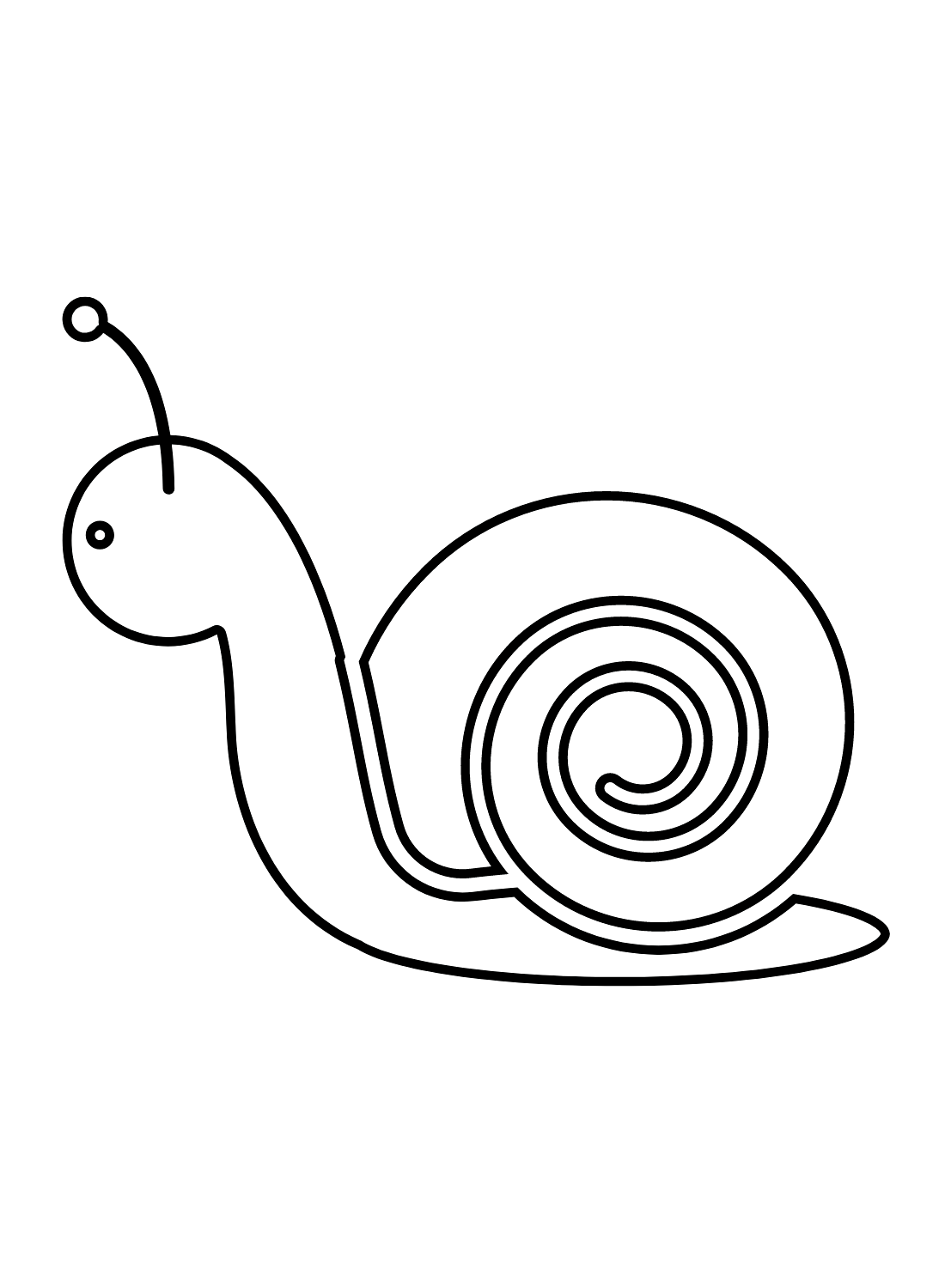 Escargot simple d'escargot
