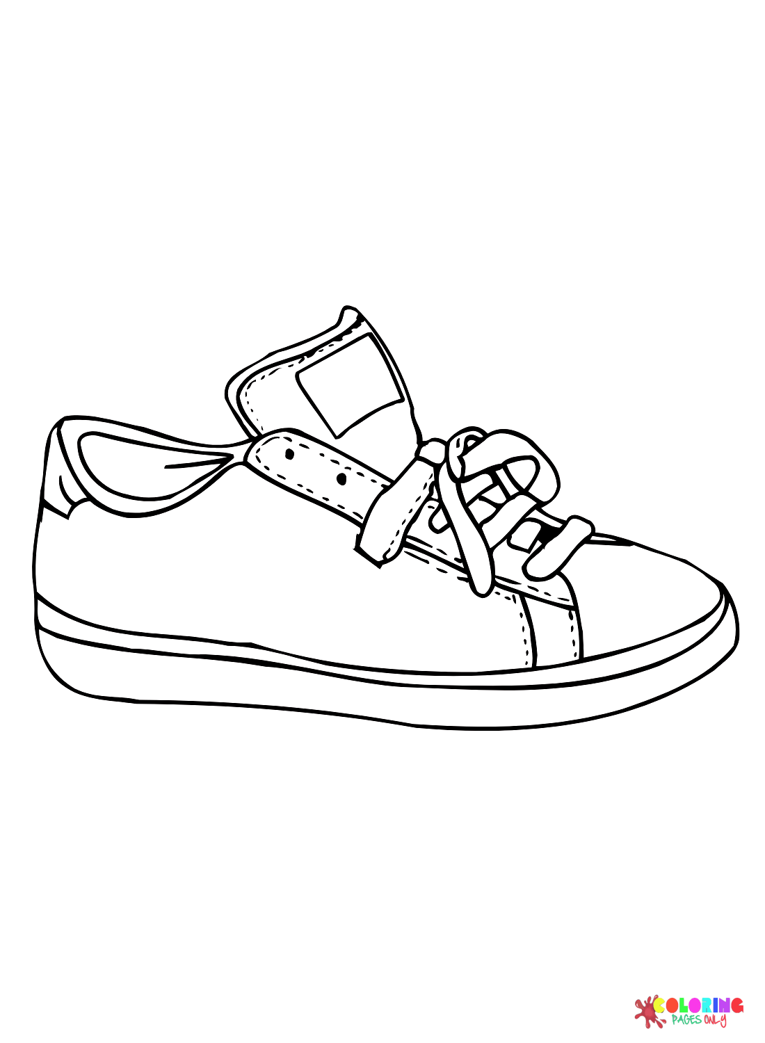 30 Free Printable Sneaker Coloring Pages