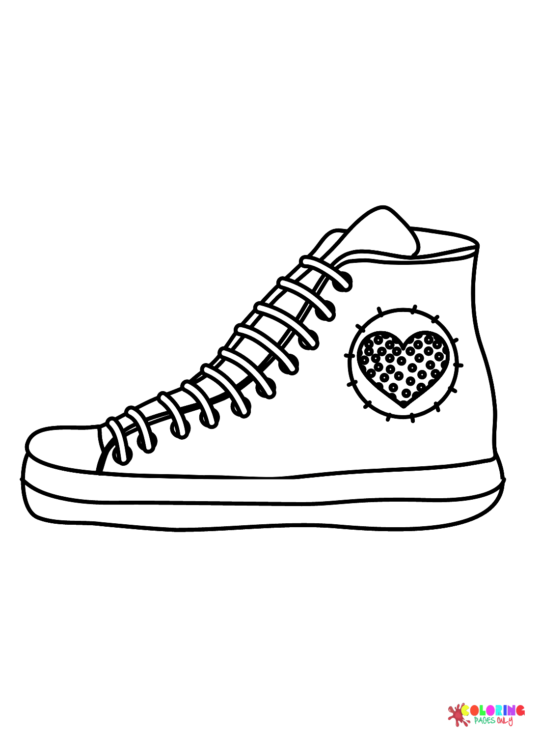 Sneaker color Sheets Coloring Pages Free Printable Coloring Pages