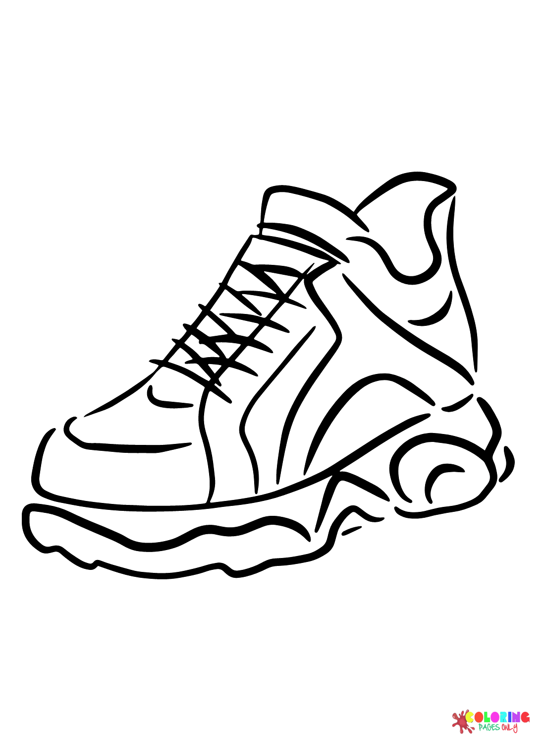 Free Sneaker Coloring Pages - Free Printable Coloring Pages