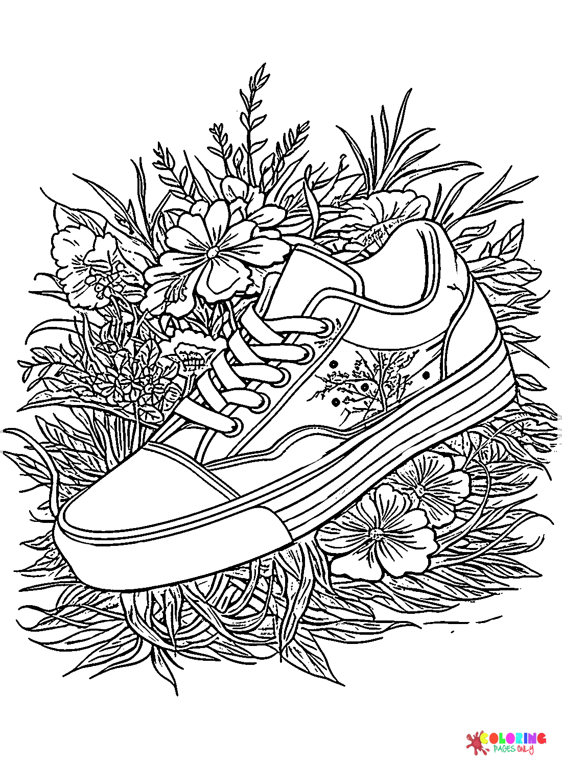 Sneaker con fiori di Sneaker