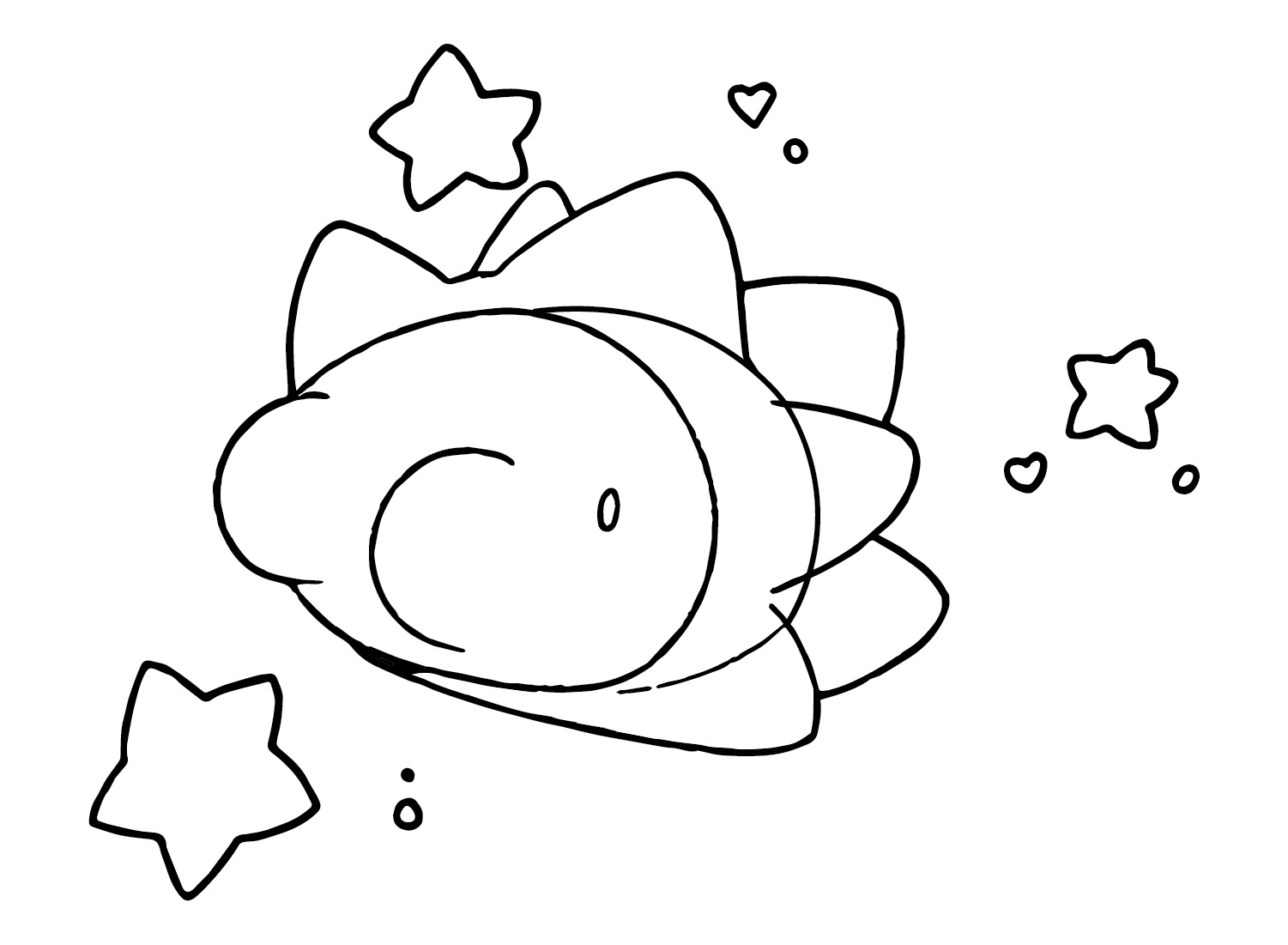 Snom Star Coloring Page