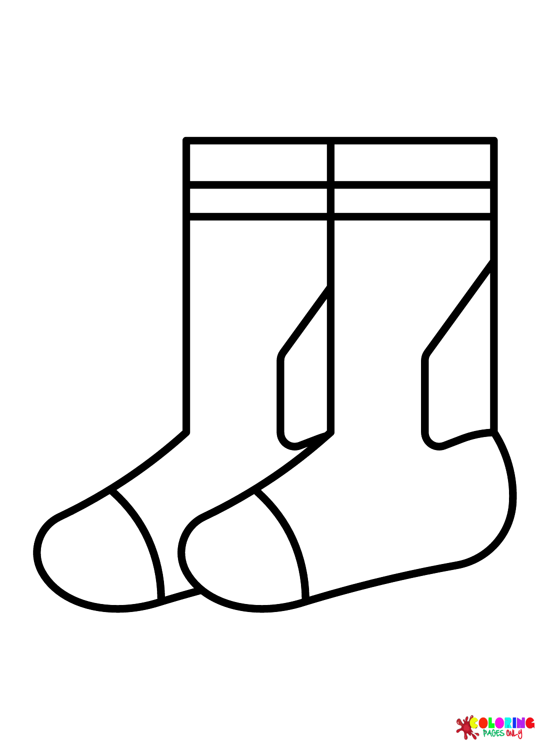 Chaussettes simples de chaussettes