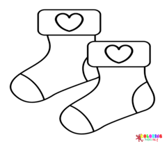 Socks Coloring Pages