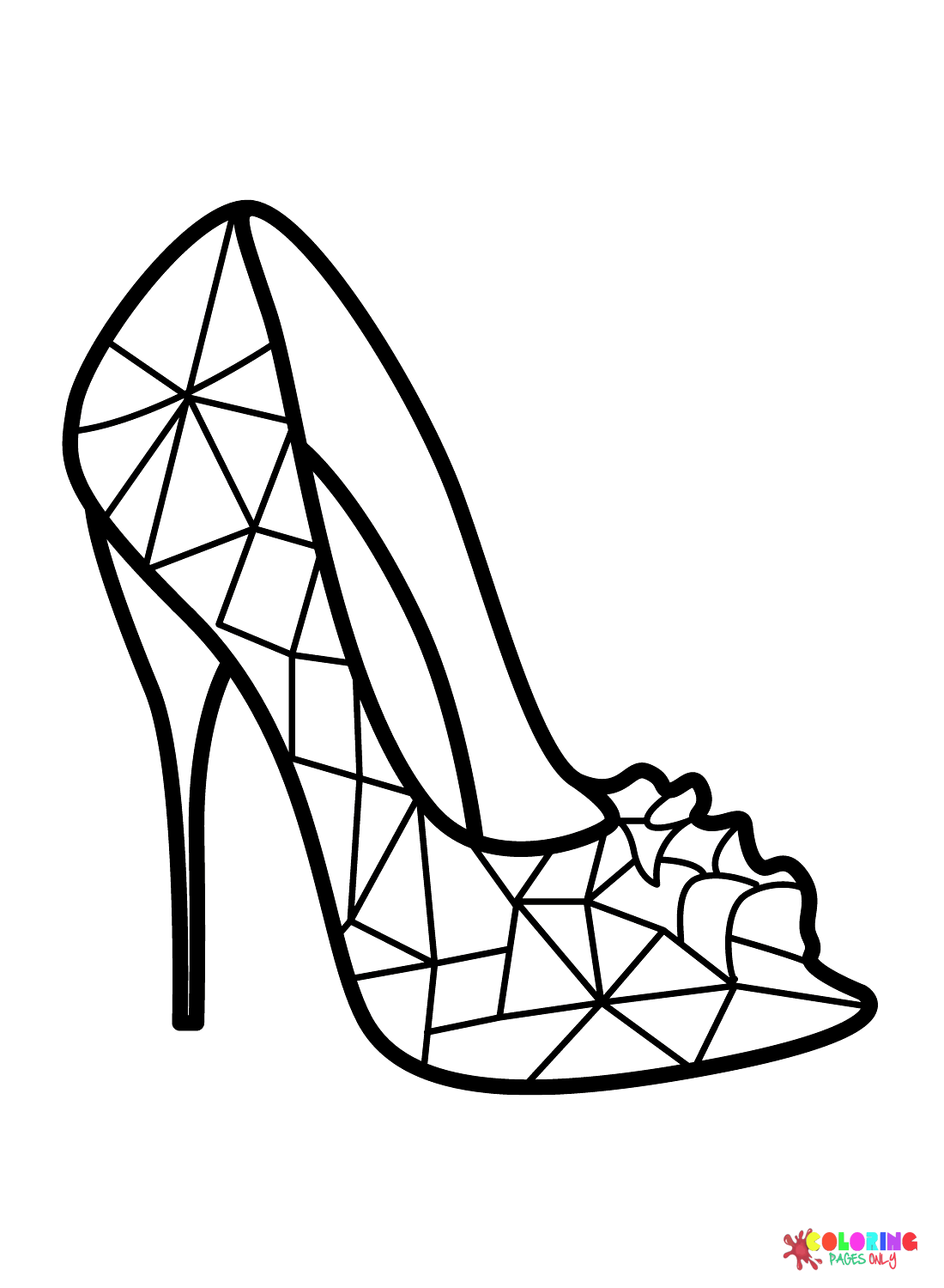 حذاء زفاف متألق من أحذية الزفاف