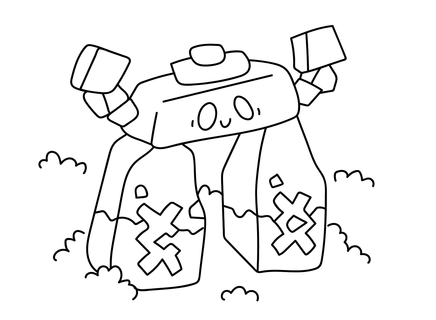 Stonjourner Cute Coloring Page