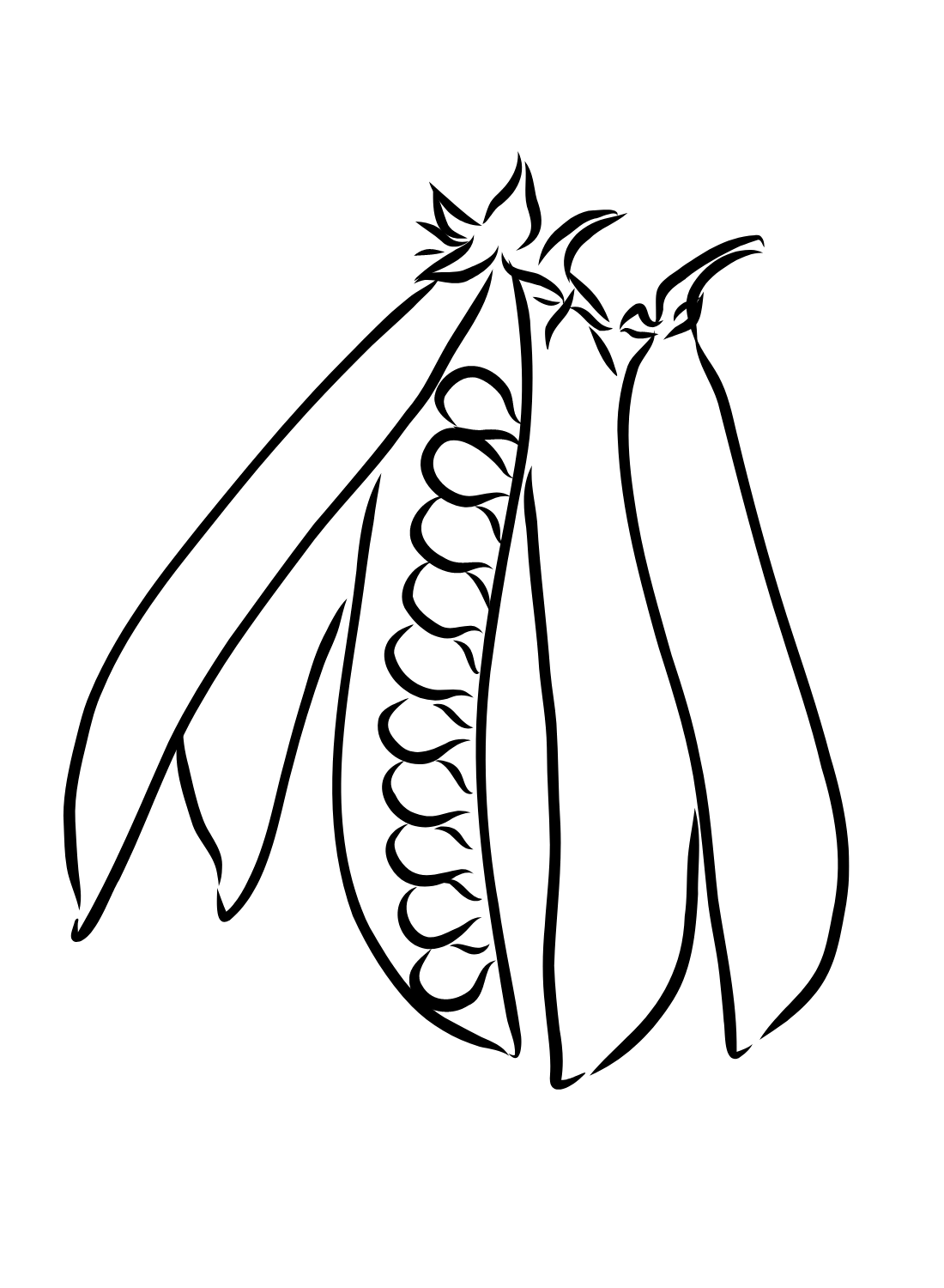 String Beans Coloring Page