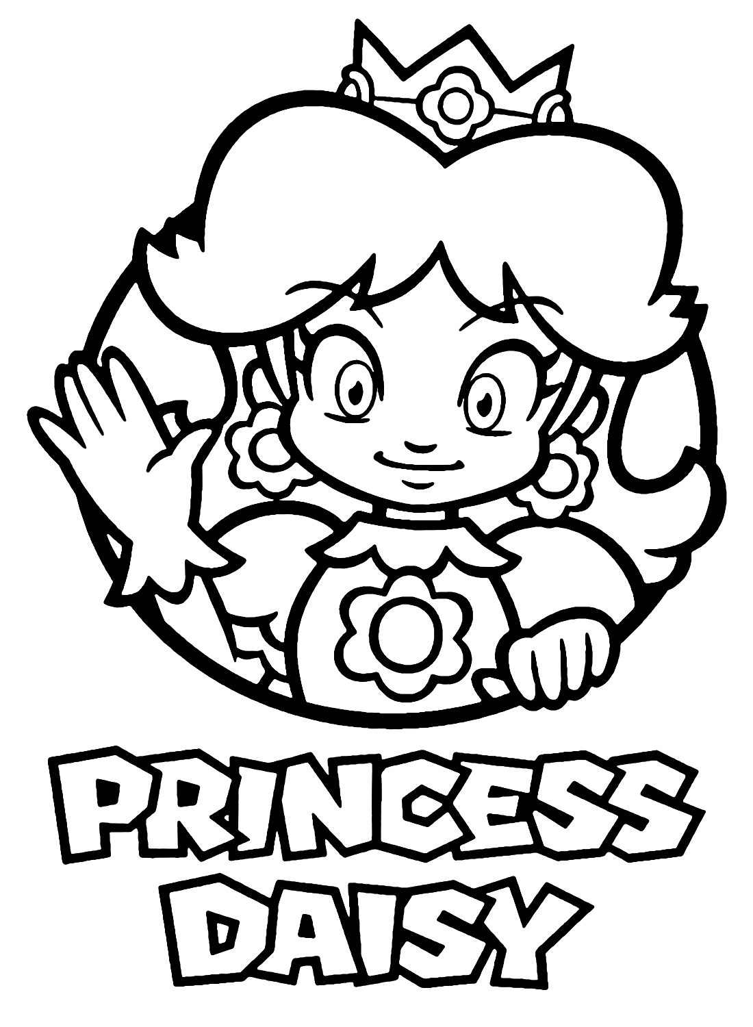 Princess Daisy Coloring Pages - Free Printable Coloring Pages