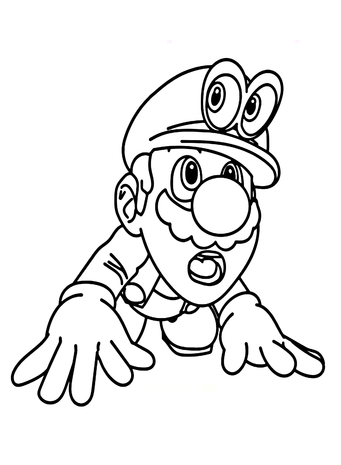 Super Mario Odyssey Coloring Page