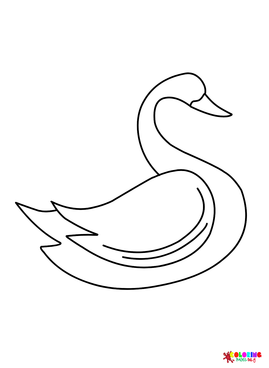 Лебедь для печати из Swan