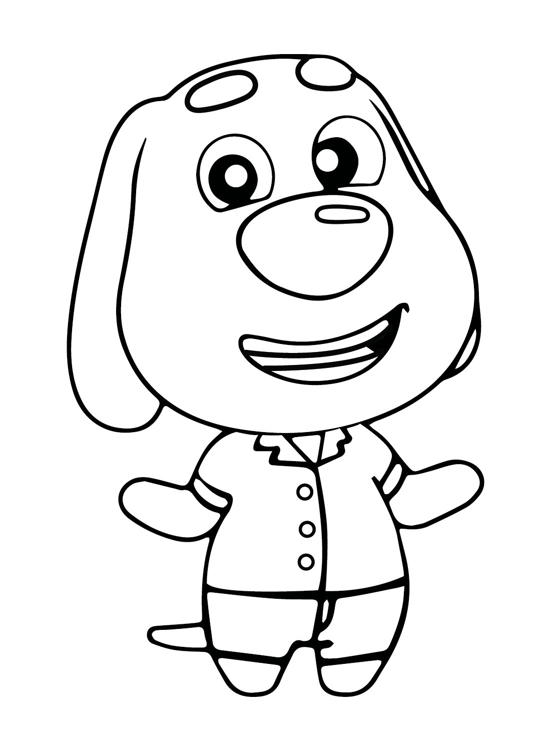 Talking Ben Cute Coloring Page