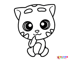 Talking Ginger Coloring Pages