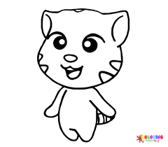 Talking Tom and Friends Coloring Pages