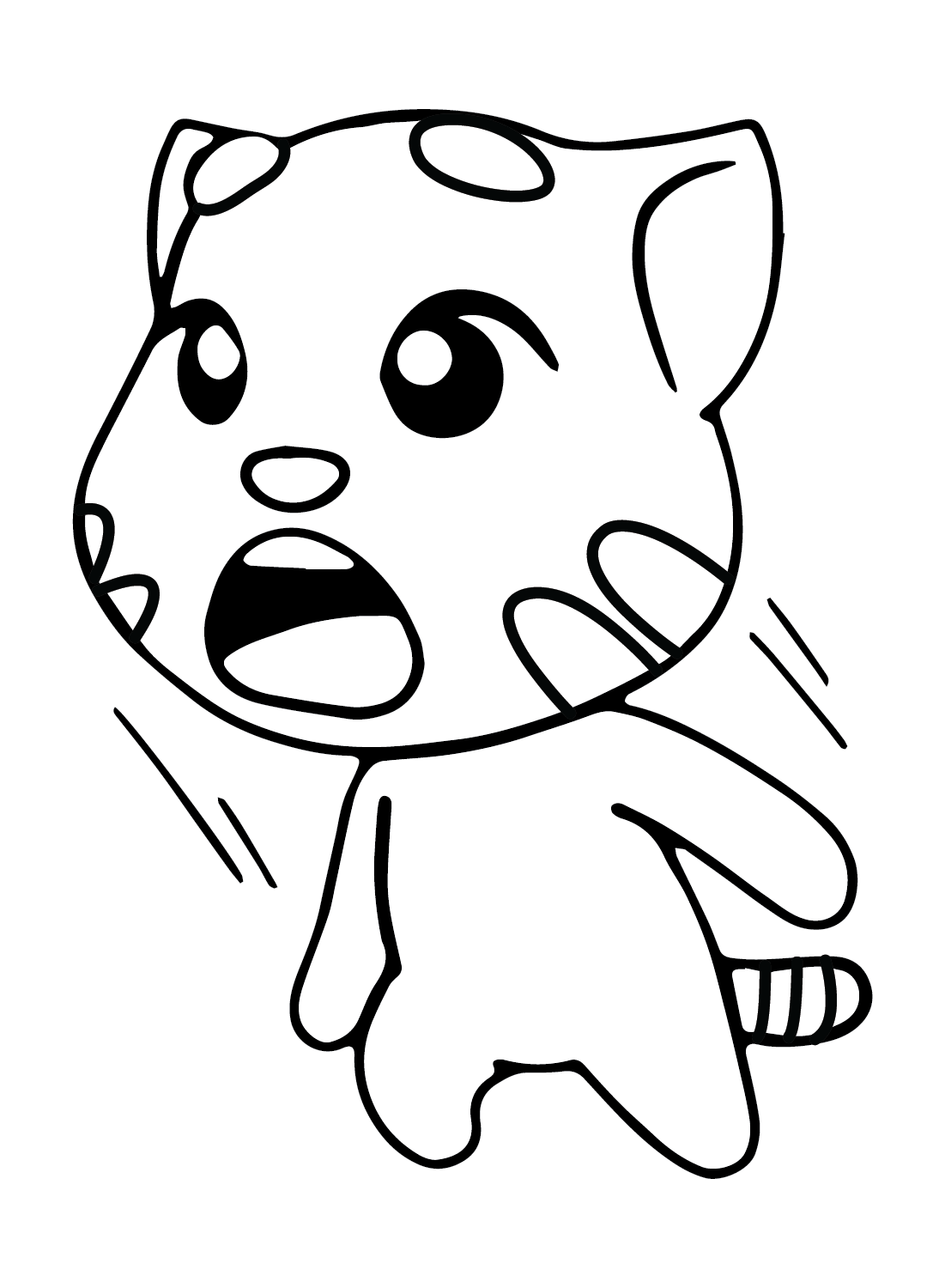 Talking Tom Cat Coloring Page