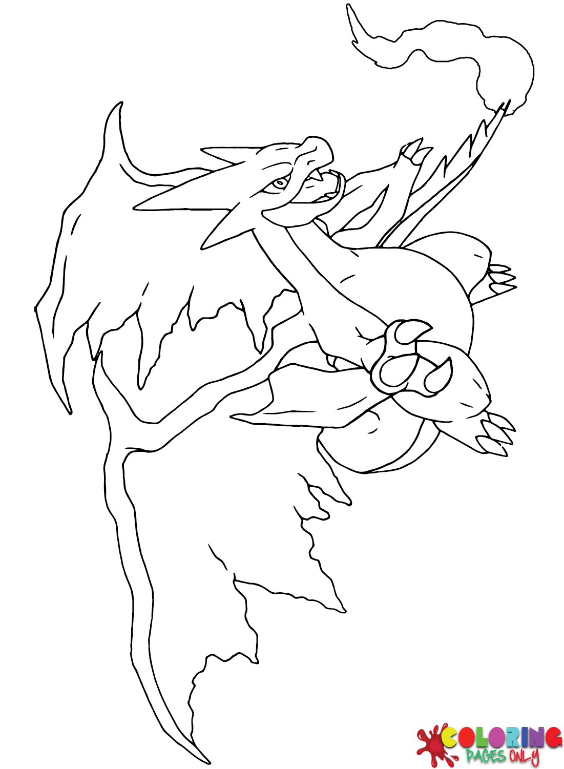 The Charizard Pokemon Coloring Pages