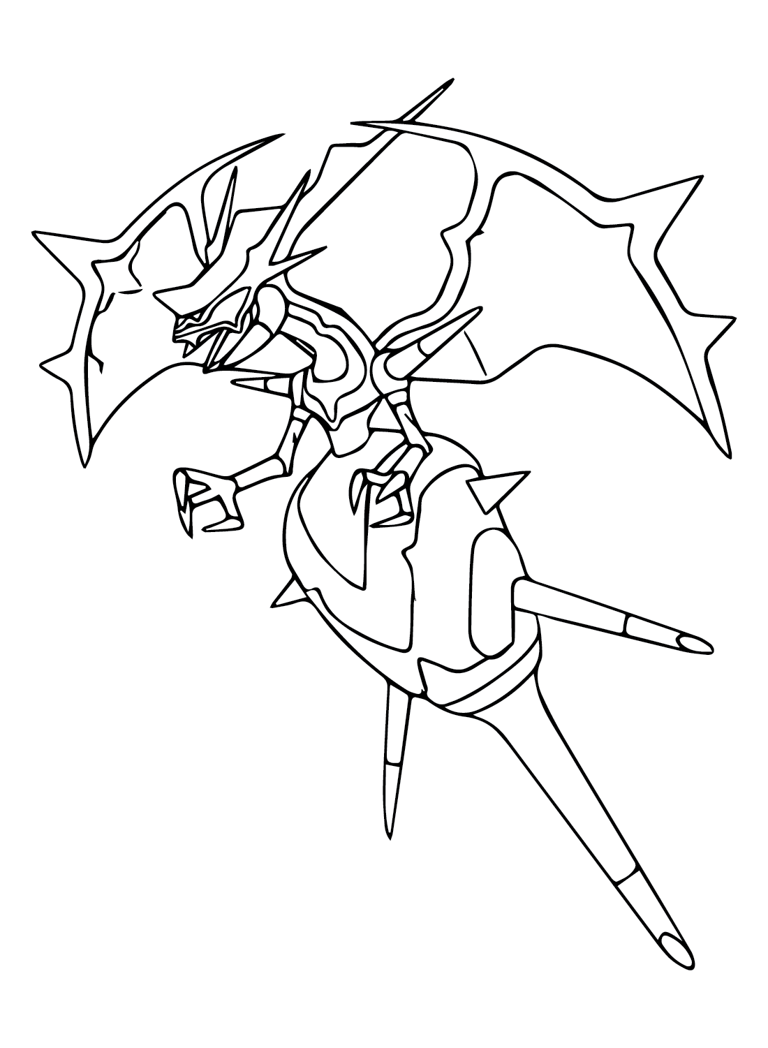 printable naganadel coloring pages pokemon