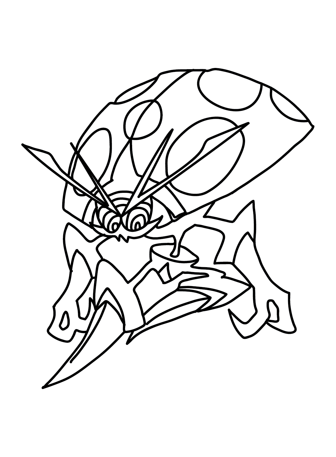 The Orbeetle Pokemon Coloring Page