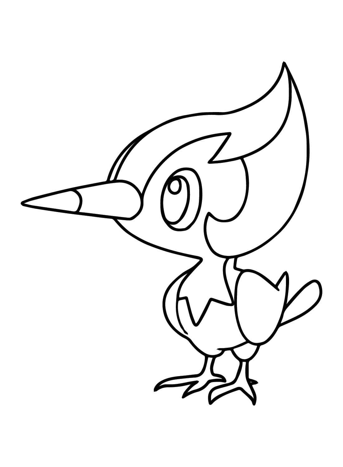 The Pikipek Coloring Page