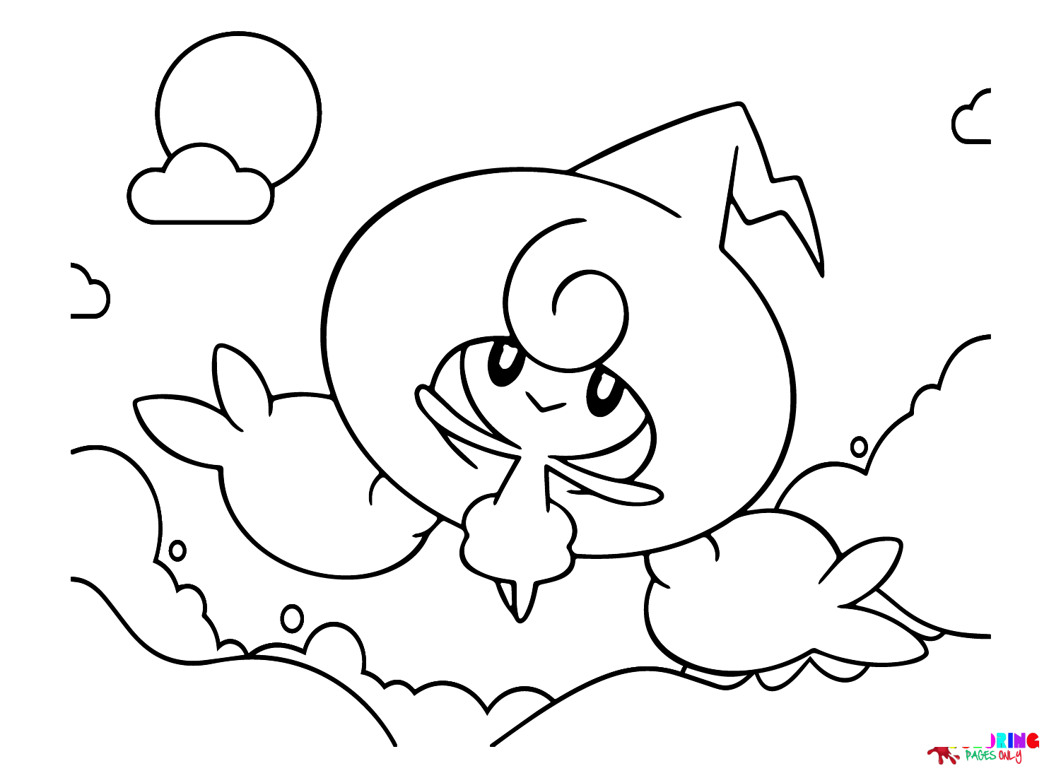 The Pokemon Hattrem Coloring Page