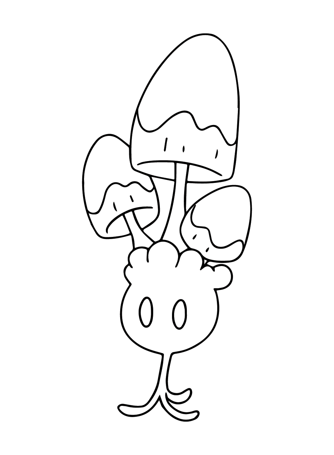 The Pokemon Morelull Coloring Page