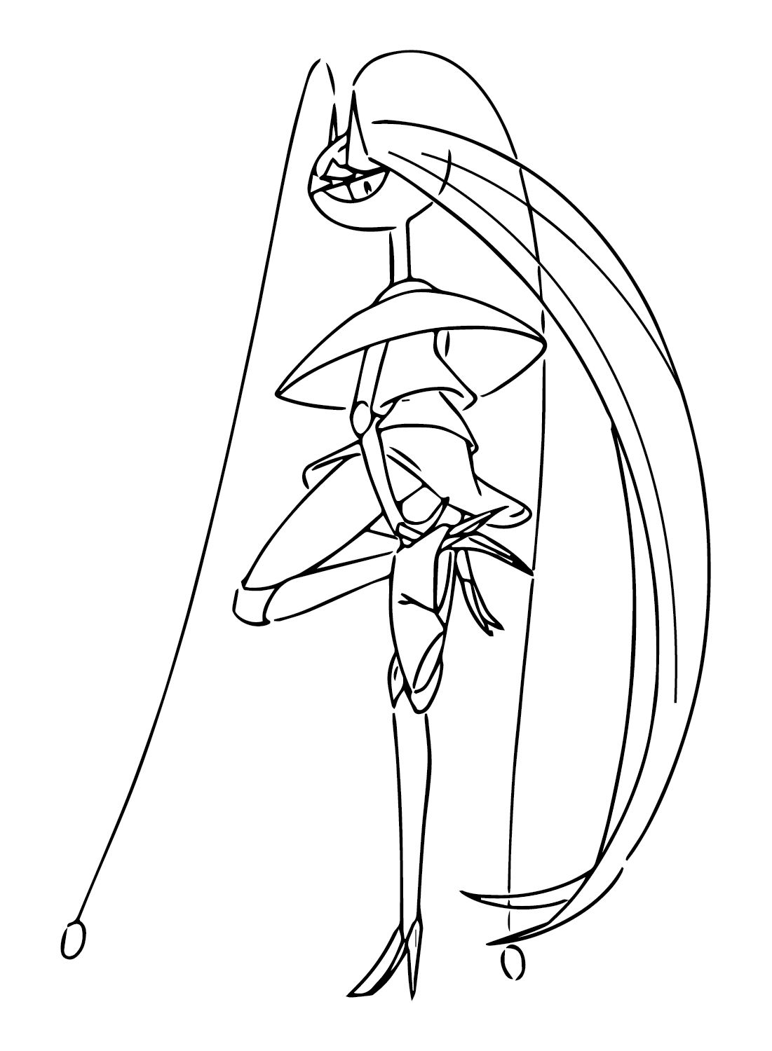 Pokemon Ultra Beast Pheromosa Coloring Pages - 2 Free Coloring