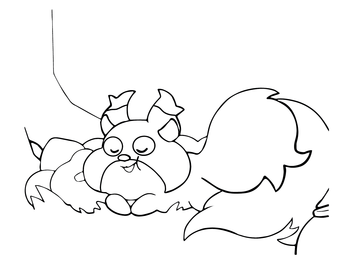 The Pokemon Skwovet Coloring Page