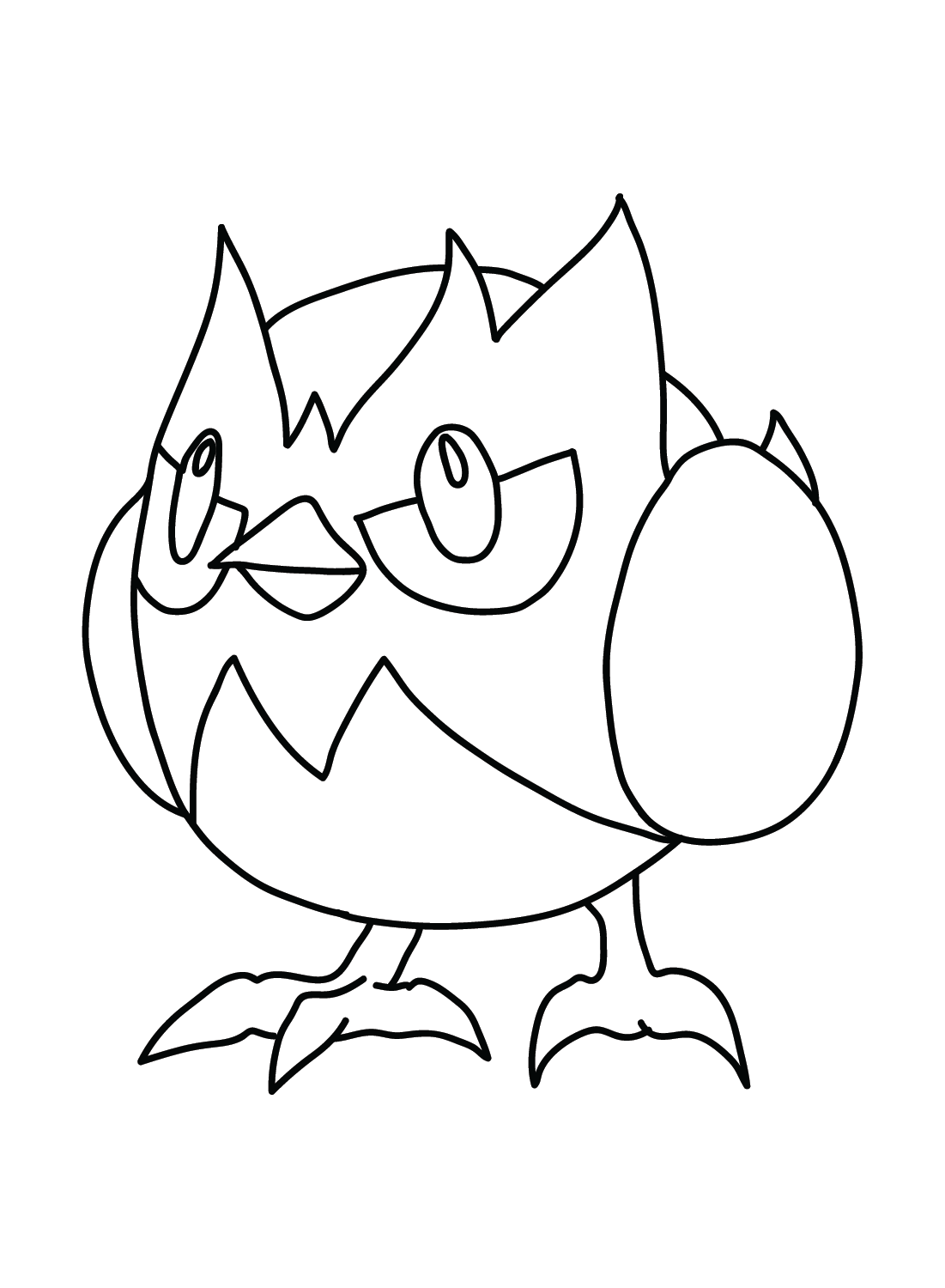 The Rookidee Pokemon Coloring Page