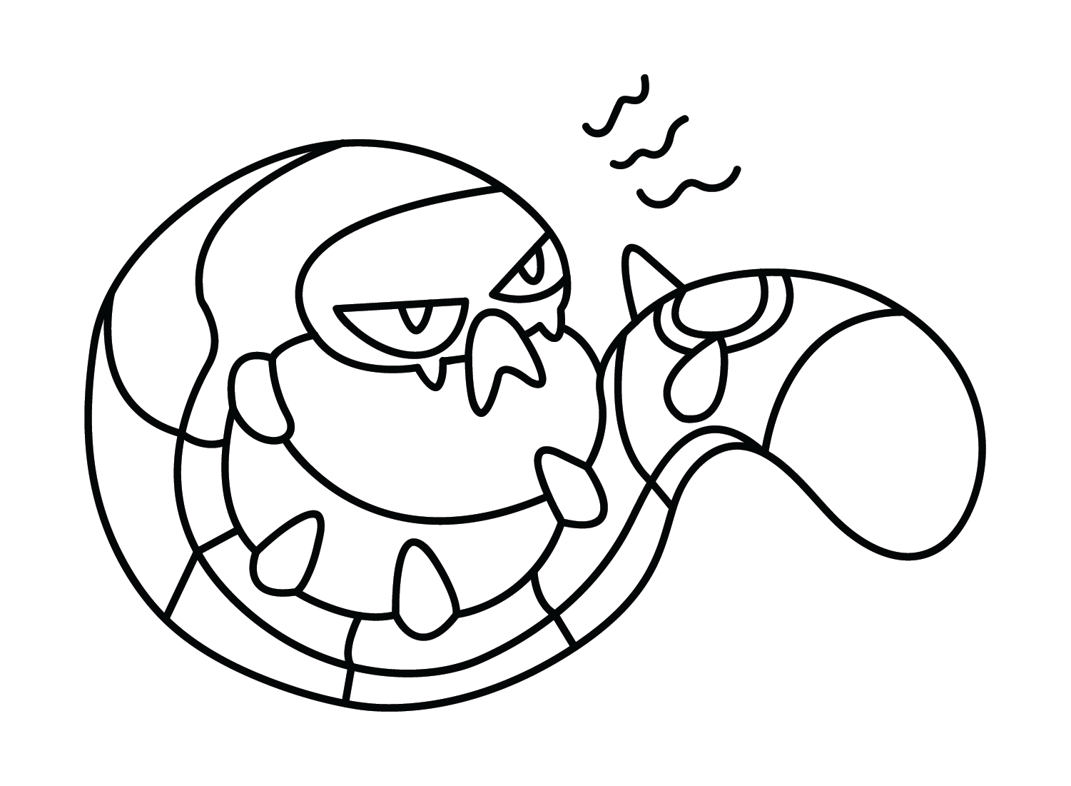 The Sizzlipede Coloring Page
