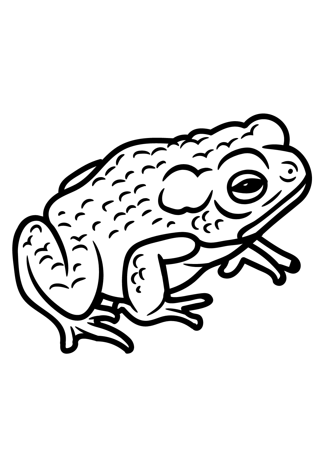 Toad Printable Coloring Page