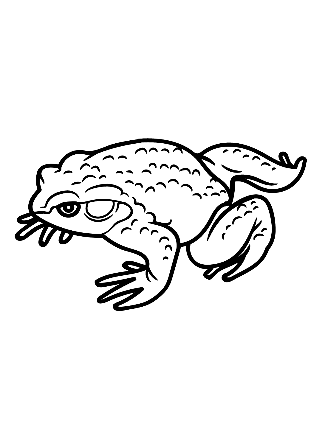 Toad for Kids Coloring Page