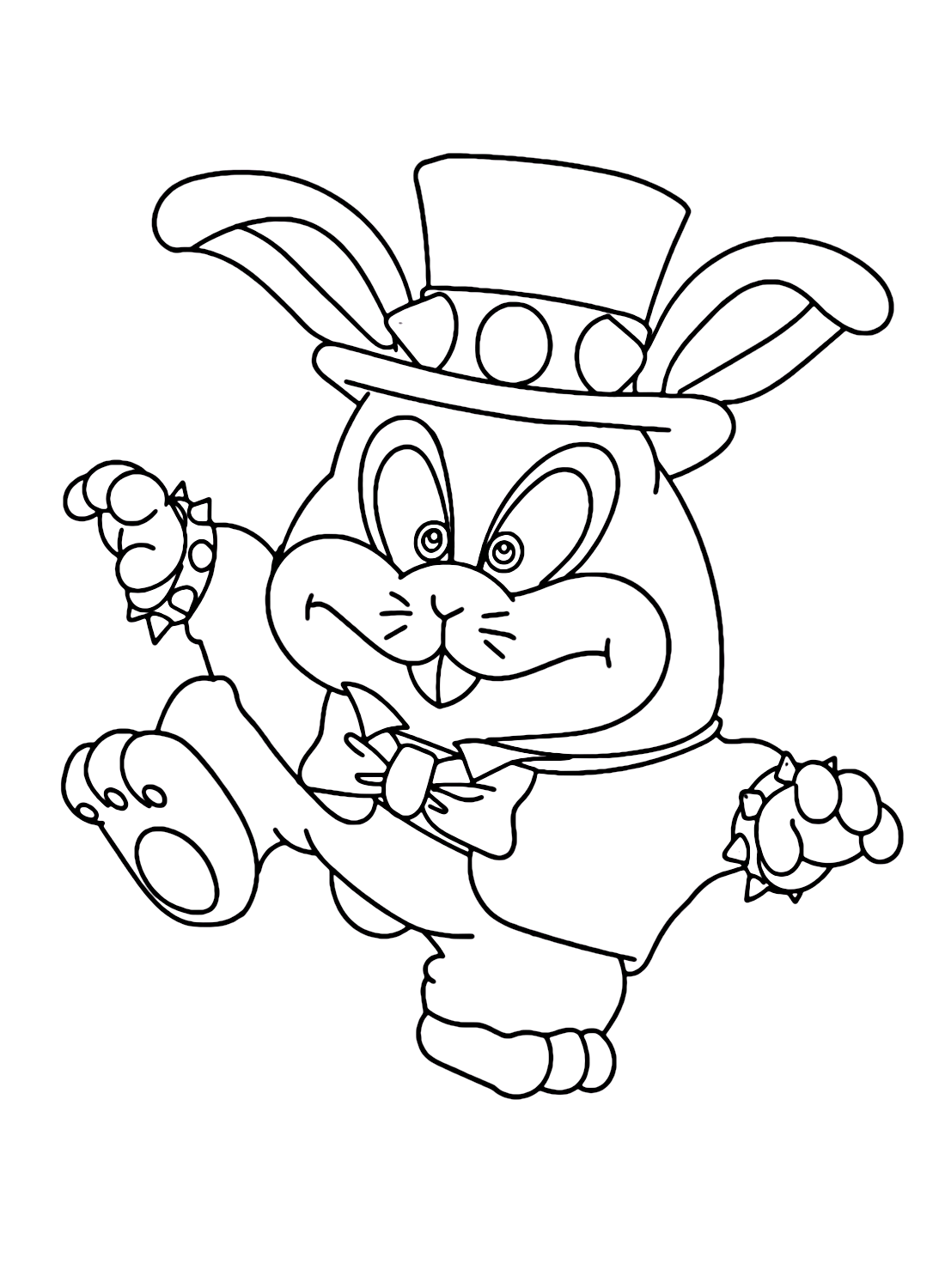 Topper from Super Mario Odyssey Coloring Page