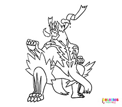 Urshifu Coloring Pages