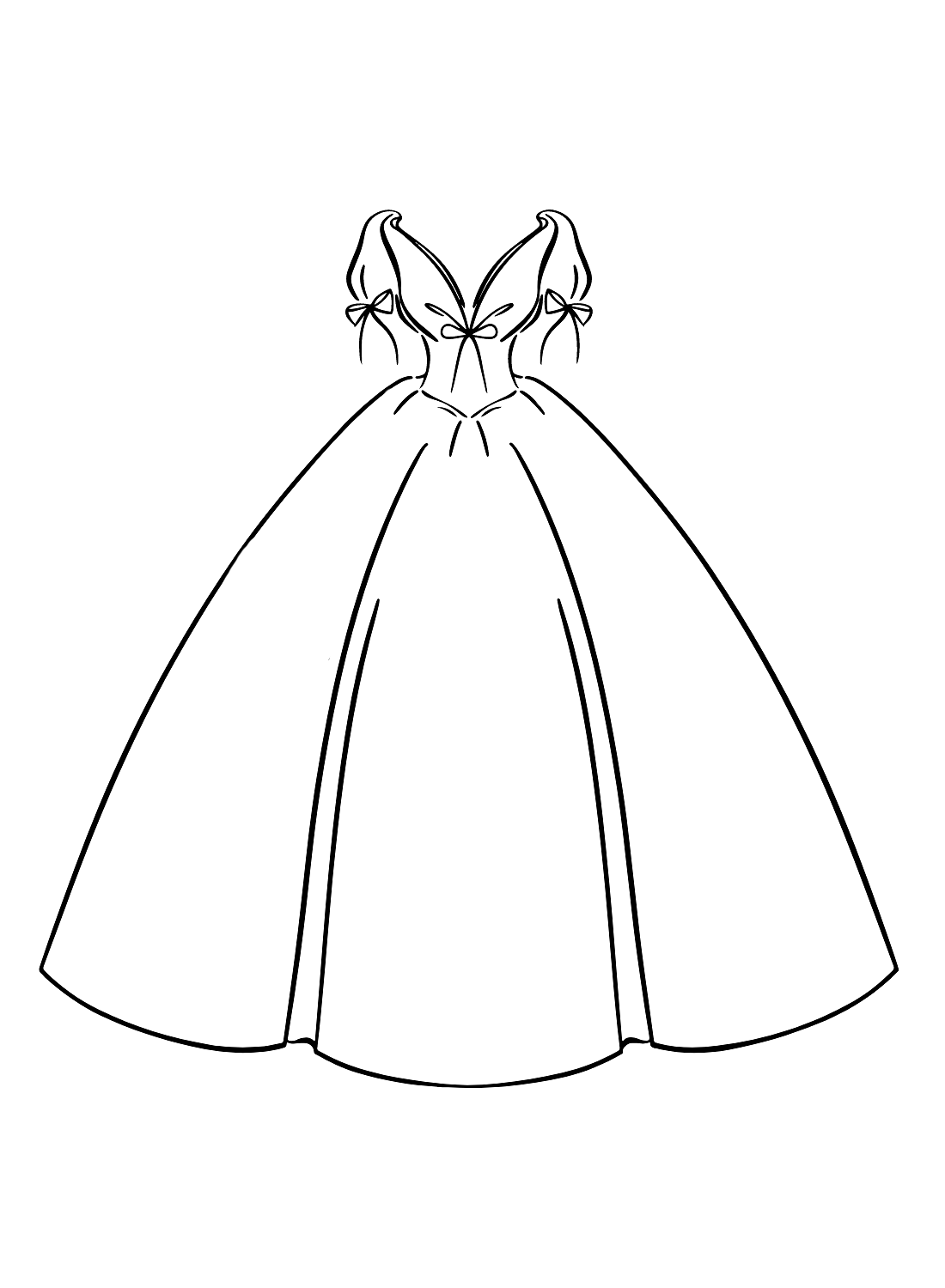 Wedding Dress Free Coloring Pages