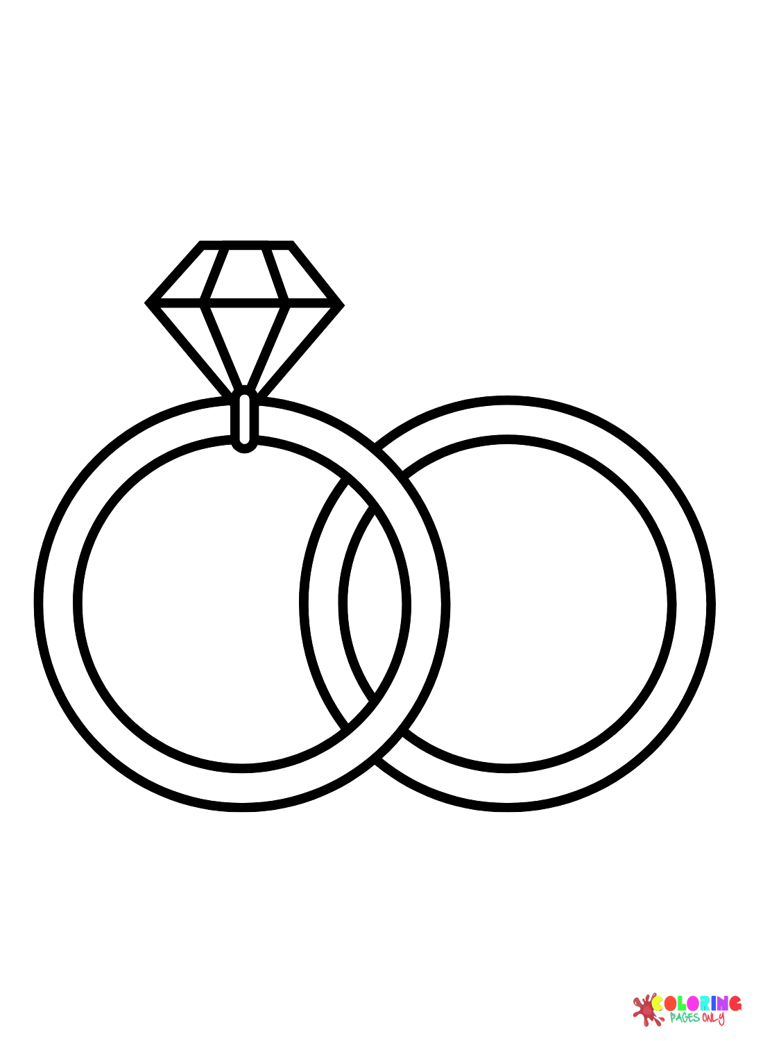 Hoja de colores del anillo de bodas de Wedding Ring