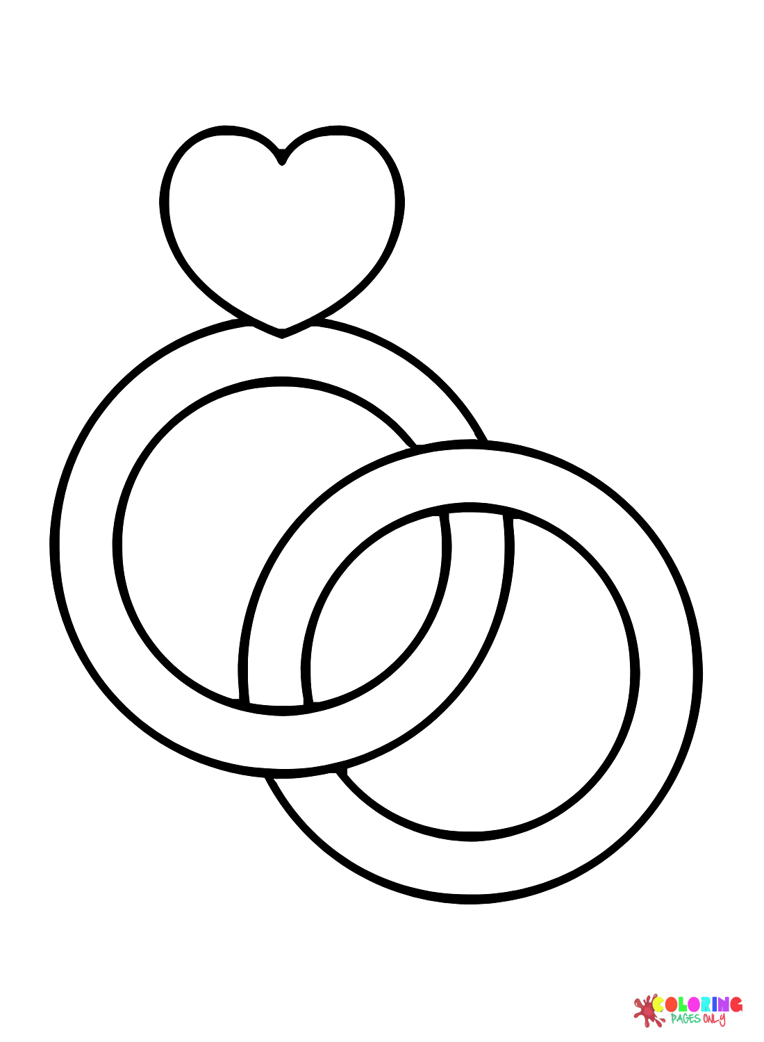 Wedding Ring Free Coloring Page Free Printable Coloring Pages
