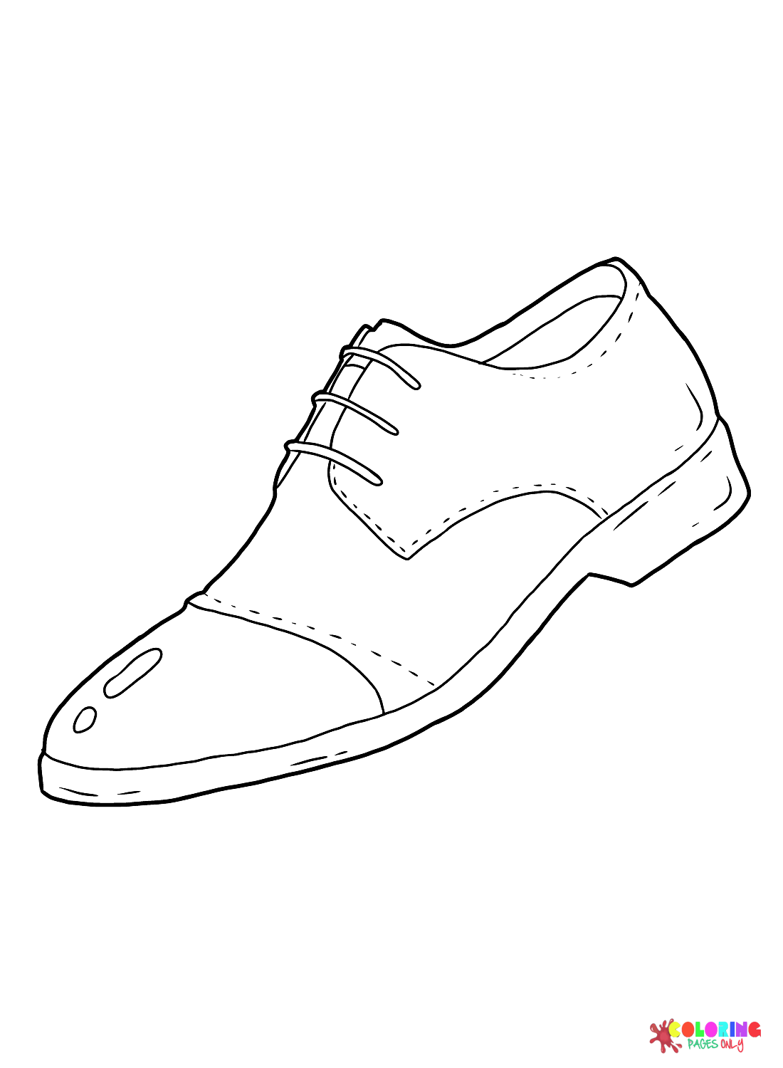 Wedding Shoes for Men Coloring Page - Free Printable Coloring Pages