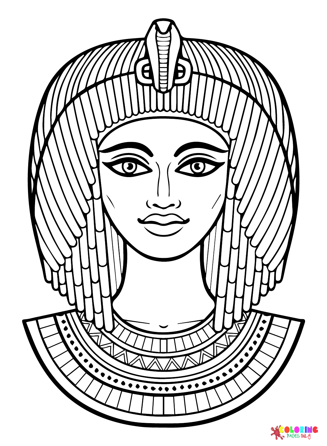 Women Ancient Egypt Coloring Page