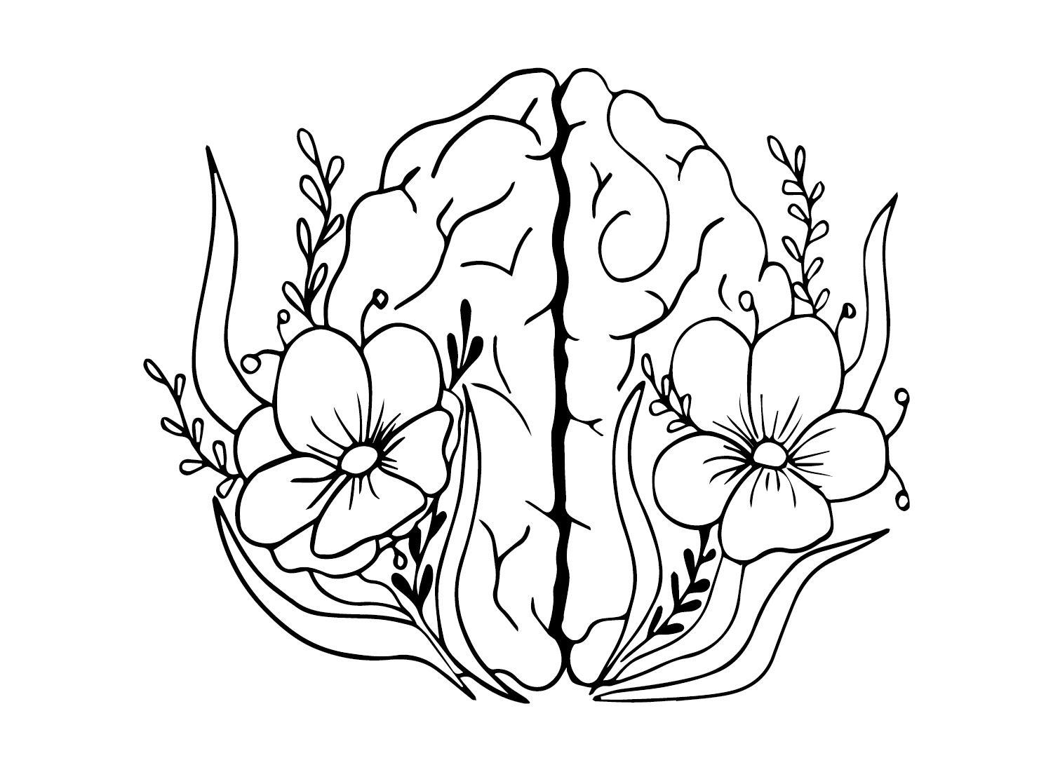 World Mental Health Day Coloring Page