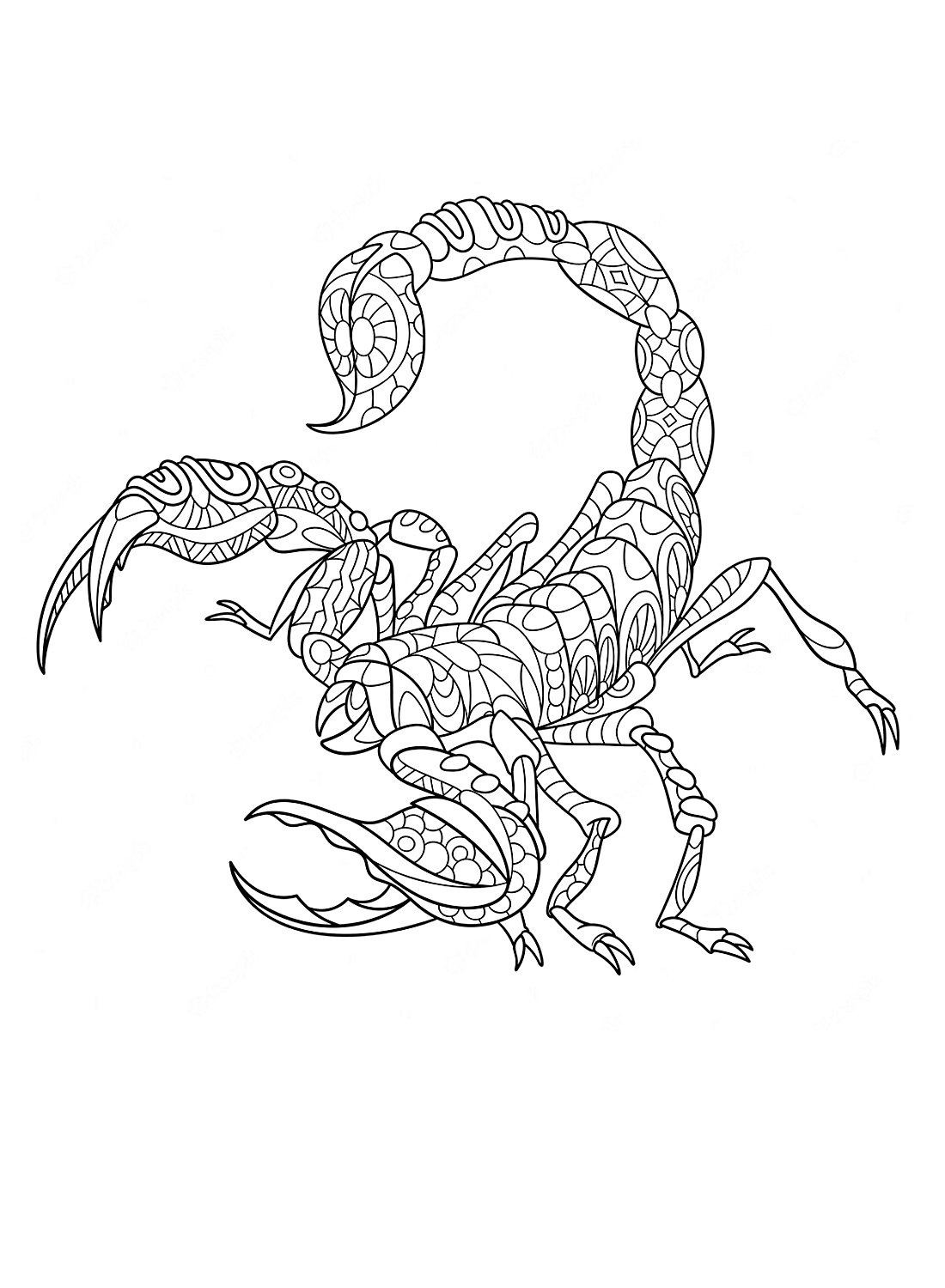 Un escorpión mandala de Scorpions