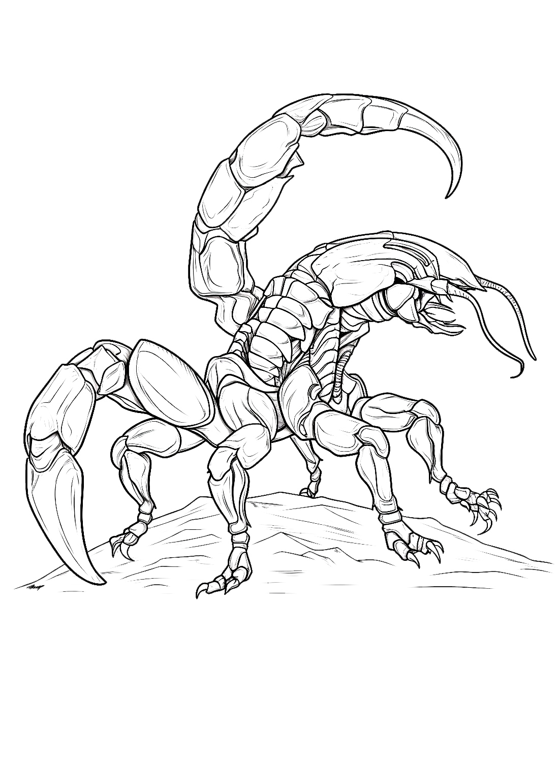 A Strong Scorpion Coloring Pages