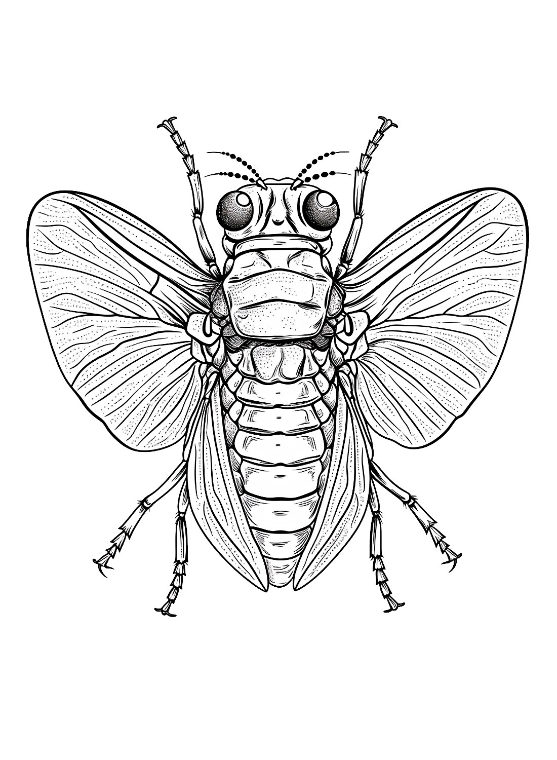 Een schattige Cicade van Cicada