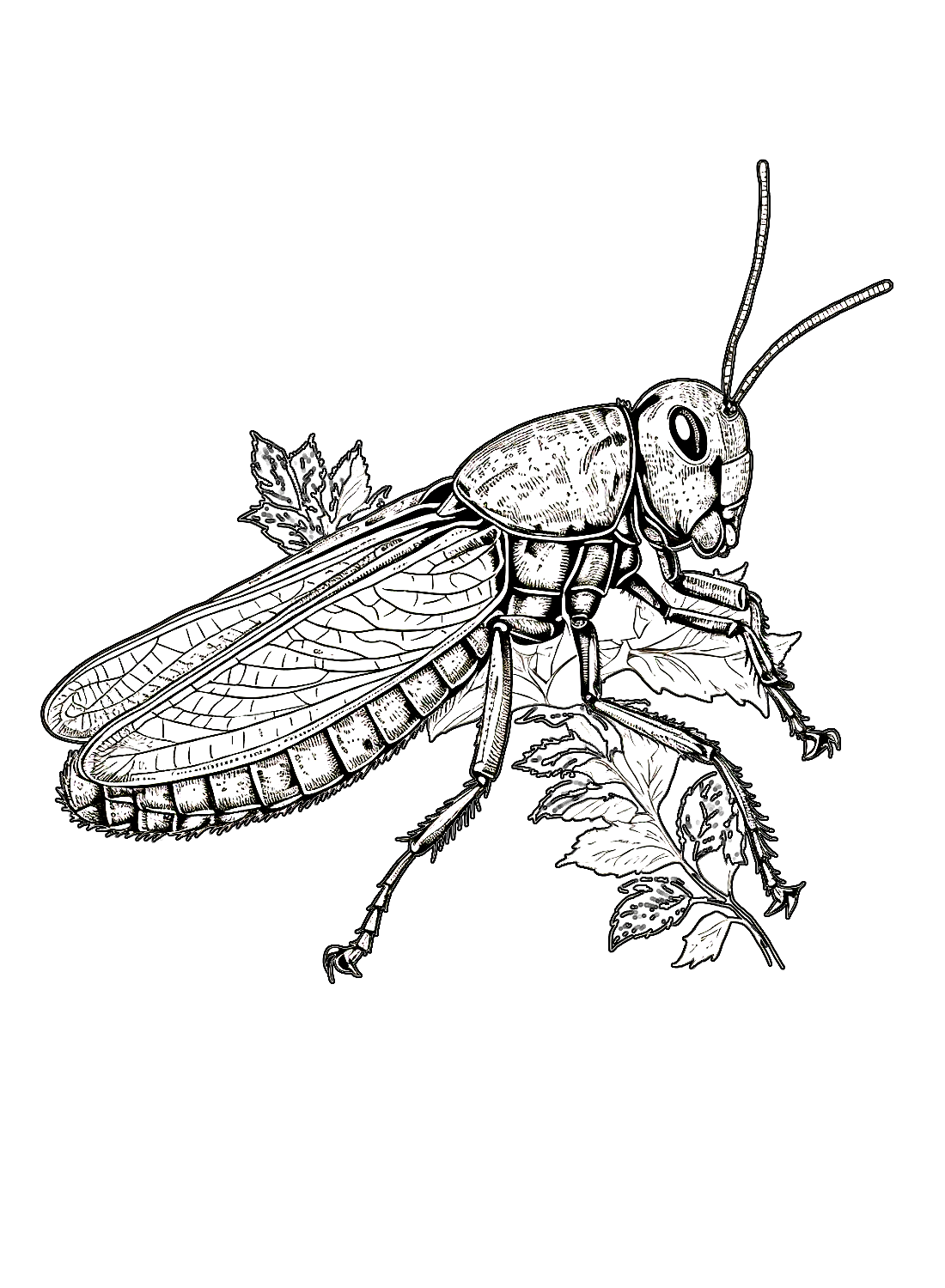 Una linda langosta de Locust