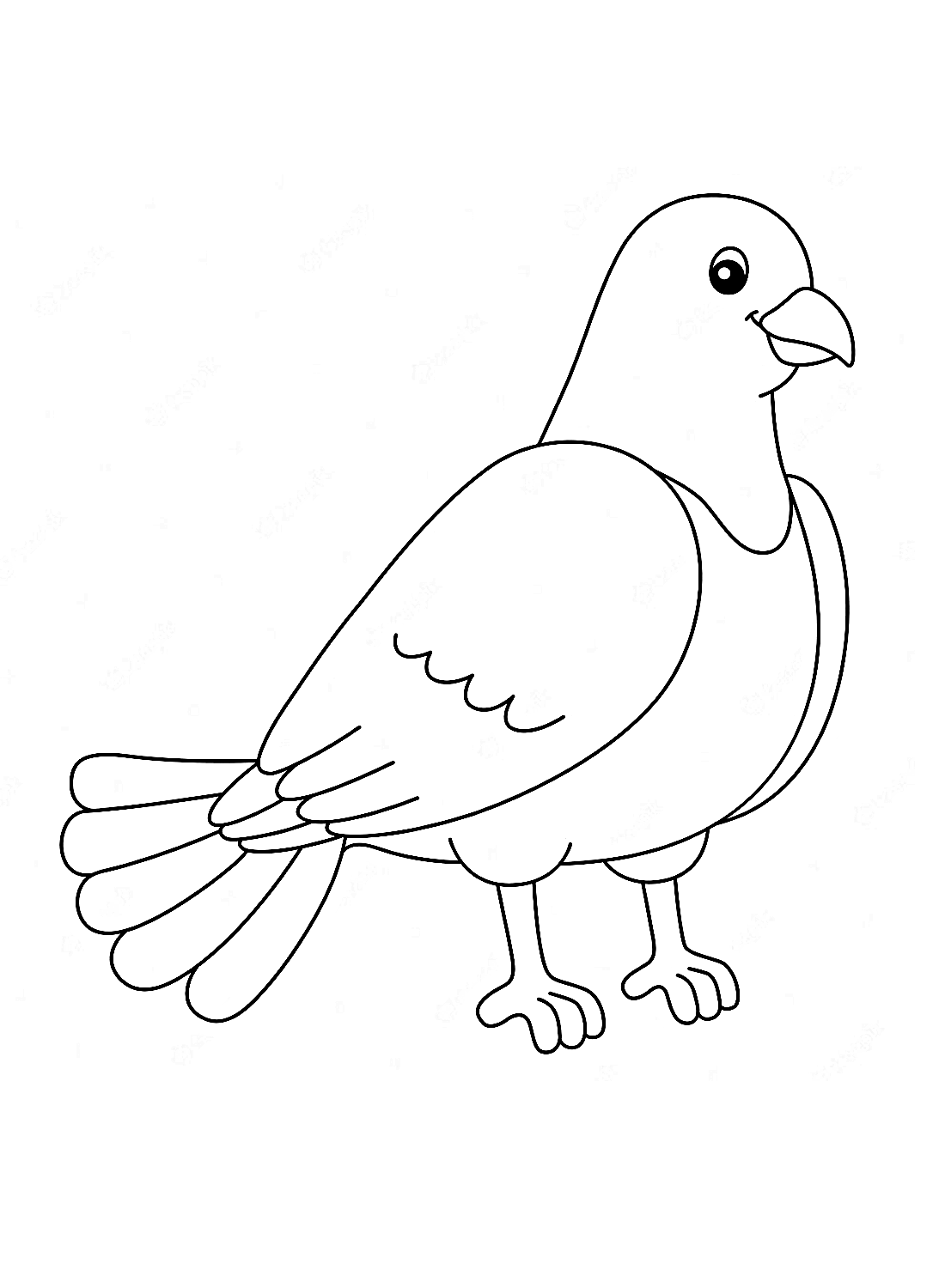 Een dikke duif van Doves