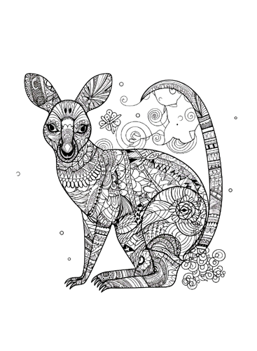 A mandala Kangaroo